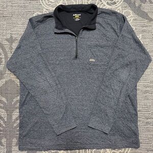 Ariat Grey Rebar Quarter Zip Pullover